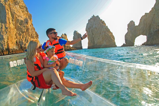 1 hour Private Navigation in Transparent Boat Arco de Los Cabos - El Arco, Land’s End, and the open sea