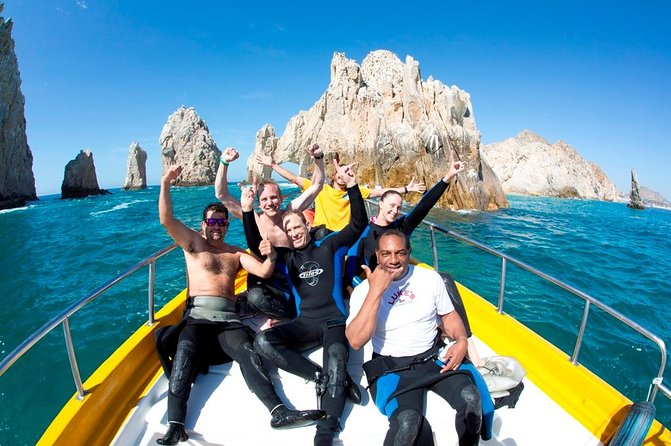 2-Tank Scuba Dive in Cabo San Lucas Reserve for Certified Divers - A five-minute ride to Cabo’s underwater cliffs