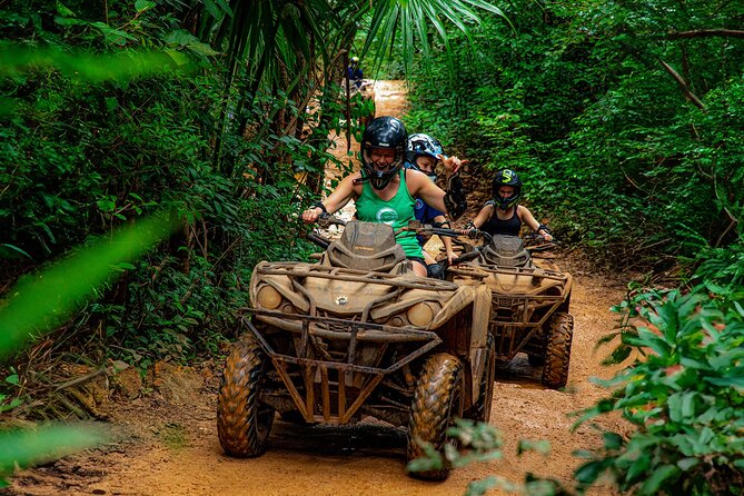 Adrenaline Adventure, Zip Line, ATV and Cenote Maya - Zip lines, bridges, and a controlled rappel