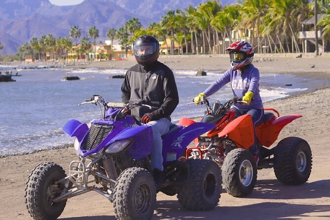 ATV Adventure in Loreto with Guide - Riding through town to the island view