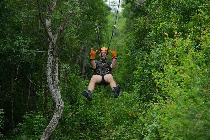 ATV & Zip Lines Single From Playa del Carmen - Riding a Can-Am ATV through 19 km of jungle