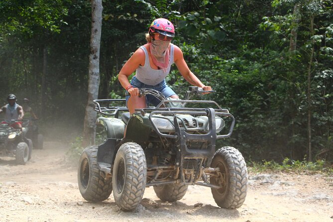 ATV Ziplines, Cenote, Lunch, Horseback Riding and Tequila Tasting - Four ziplines above the forest