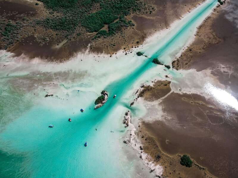 Bacalar: Lake of Seven Colors Pontoon Tour with Fruit - Meeting at Agua Dulce beach club