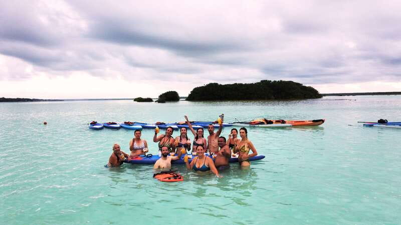 Bacalar: Sunrise Paddleboard Tour with Floating Picnic - The cenote stop and the case for swimming