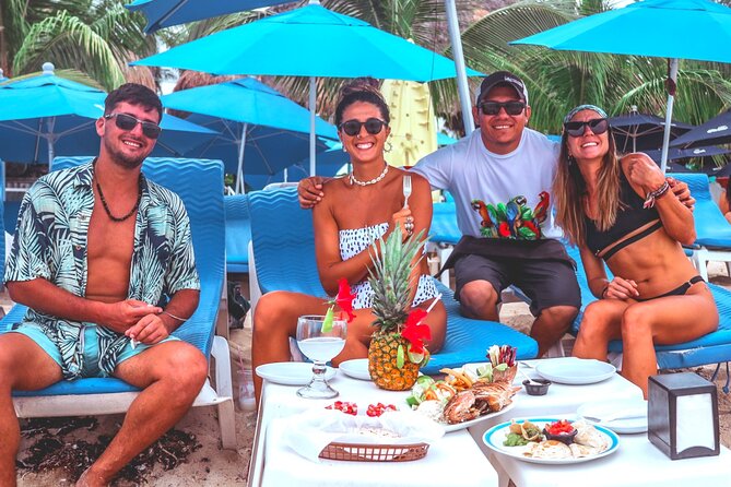 Best Cozumel Beach Day Pass + Food + Drinks San Francisco Beach - The prepaid section may not be the same as the walk-in area