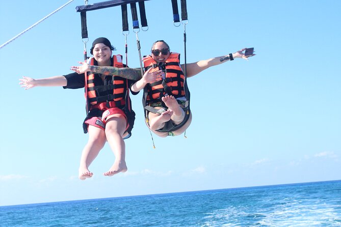 Best Parasailing Cozumel + Locker - Rising 250 meters above Cozumel