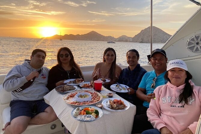 Cabo Arch Sunset Yacht Tour - Dinner & Drinks — Up to 18 Guests - Is $999 good value for your group?