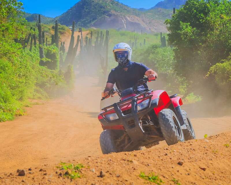Cabo: Beach & Desert Single ATV Tour with Tequila Tasting - The safety briefing and ATV choice