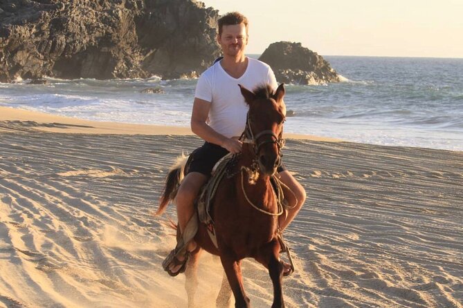 Cabo San Lucas Beach and Desert Horseback Ride - Reaching Playa Migrino on horseback