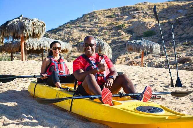 Cabo San Lucas Glass Bottom Kayak Tour and Snorkel at Two Bays - The paddle toward Chileno Bay