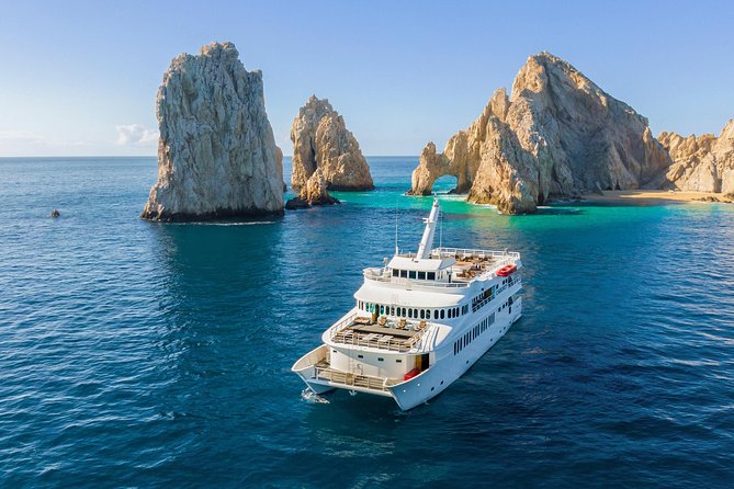 Cabo Whale Watch Three-Level Vessel and Majestic Arch - Choosing your view on a three-level boat