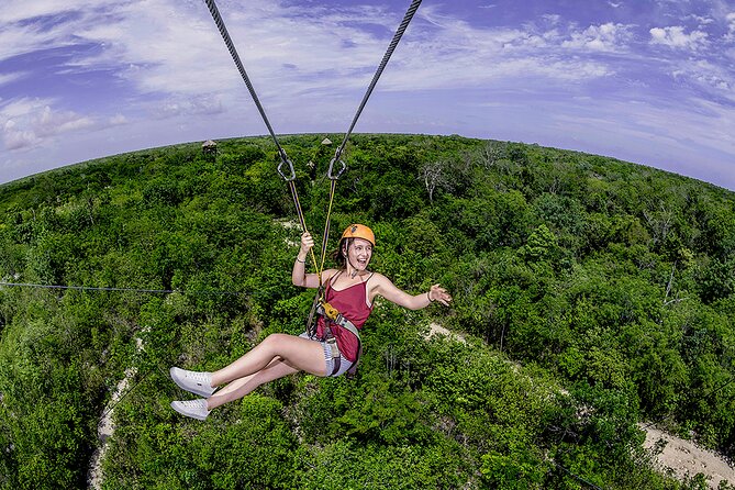 Cancun Cenote Tour: Snorkeling, Rappelling and Ziplining - Snorkeling beneath Nohoch Nah Chich
