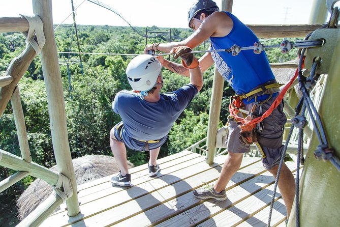 Cancun Extreme Zipline Canopy Tour - From Cancun to the jungle near Puerto Morelos