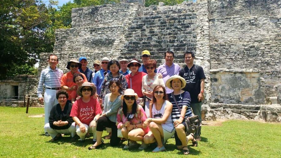 Cancun: Guided City Tour with Shopping by Double Decker Bus - Plaza 28 brings you into downtown Cancun