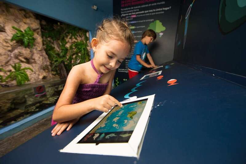 Cancún: Interactive Aquarium Admission - Finding the entrance inside Plaza La Isla