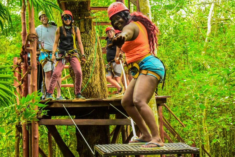 Cancun: Jungle ATV Tour, Ziplining, and Cenote Swim - Tacos, a dance show, and tequila at the hacienda