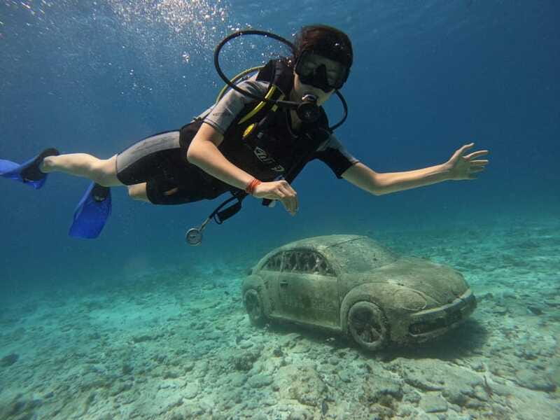 Cancun: Musa Underwater Museum & Reef Discover Scuba Diving - Learning to manage your first underwater session