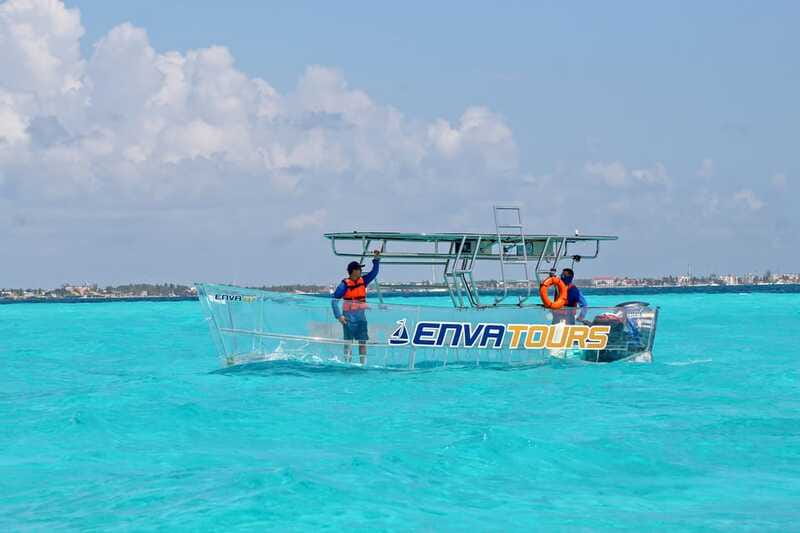 Cancún: Nichupté Lagoon Transparent Boat Tour with Drinks - The first 25 minutes: scenic views through Nichupté Lagoon