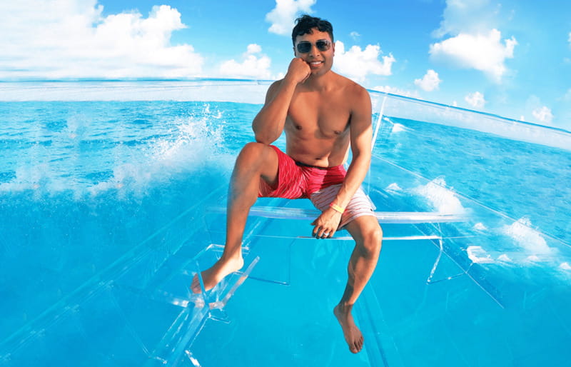 Cancún: Nichupté Lagoon Transparent Boat Tour with Drinks - The 10-minute photo stop