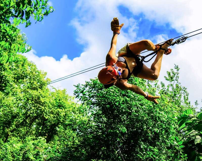 Cancun & Riviera Maya: ATV, Zipline, & Cenote Combo Tour - Three ziplines in the Mayan trees