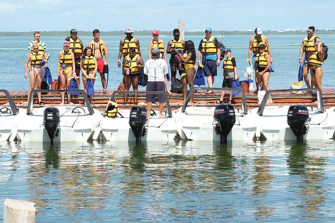 Cancun speedboat and snorkel tour: shared speedboat - Snorkeling at Punta Nizuc