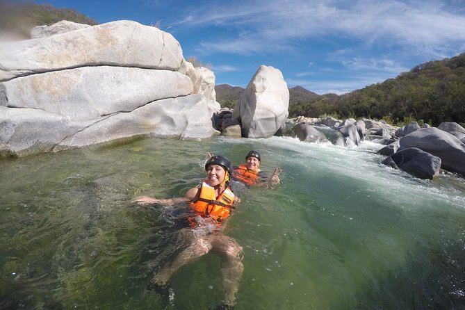 Canyoning in the Oaxacan Coast Canyons - Walking the riverbed near Playa La Bocana