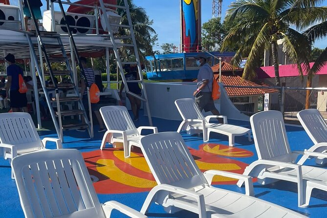 Dancer Cruise Isla Mujeres Snorkel Food and Drinks Included - The water slide and jump board