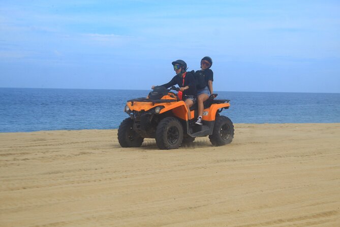 Double ATV Migriño Beach & Desert - Riding a double ATV with a guide