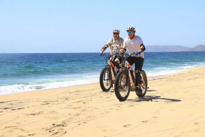 Electric Bike and Beach Camel Ride with Mexican Buffet Lunch - From Cabo hotels to the Pacific coast