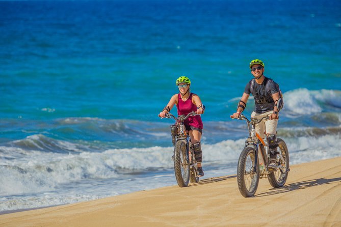 Electric Bike Beach Adventure with Tequila Tasting and Lunch - Learning the electric bike at Tierra Sagrada