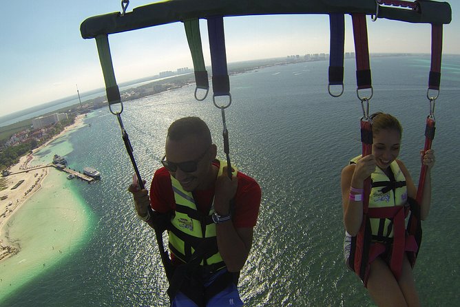 Fly Above Cancun Bay: Parasailing Experience - The 10 to 12 minute flight above Cancun Bay