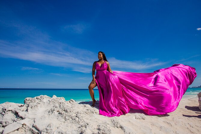 Flying dress photoshoot cancun - What you receive after the one-hour shoot