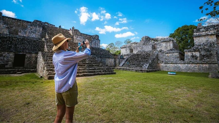 From Cancun: Ek Balam and Cenote Tour with Lunch & Transfer - Climbing the Acropolis at Ek Balam