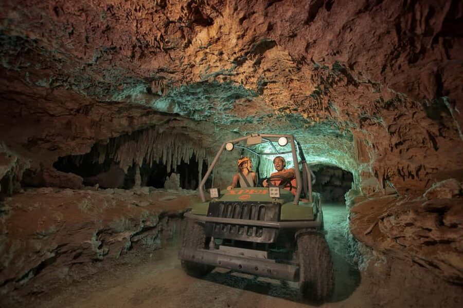 From Cancun: Xplor Park Admission, Full Day - Amphibious vehicles through jungle and caves