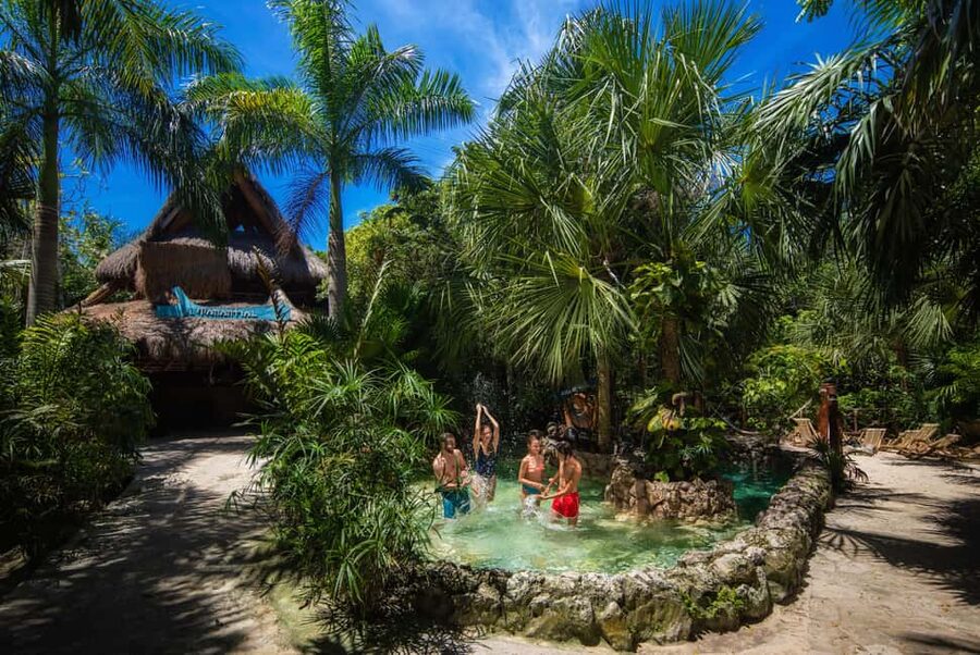 From Cancun: Xplor Park Admission, Full Day - Hammock zip lines, rafting, and the extra activities