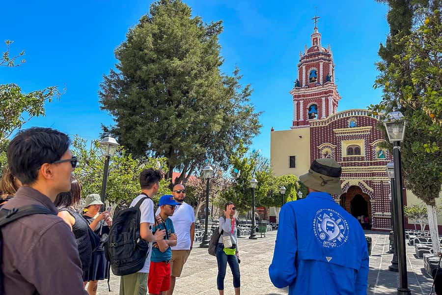 From Mexico City: Puebla, Cholula and Tonantzintla Day Trip - Cholula’s pyramid and the church on top