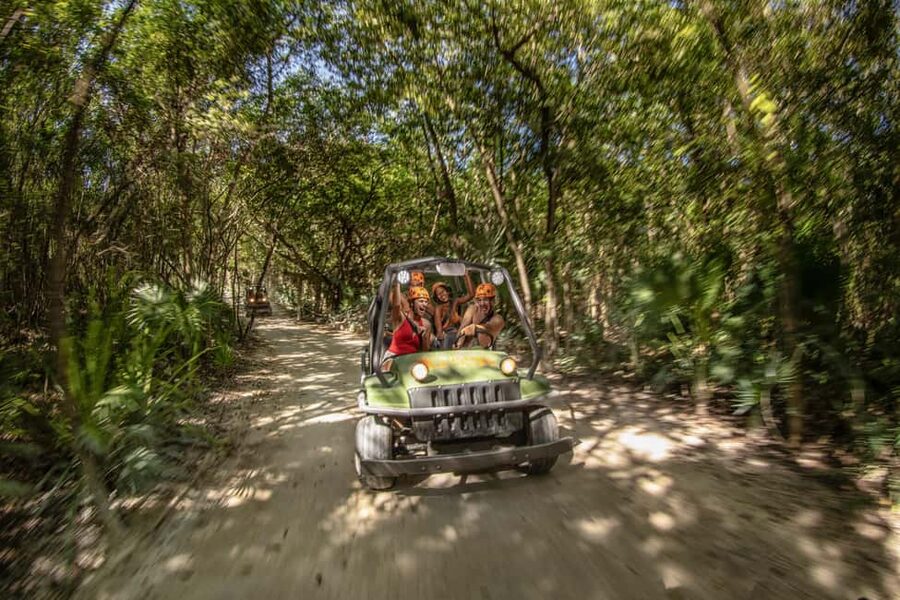 From Playa del Carmen: Xplor Park Admission, Full Day - Zip lines through the jungle and into the water