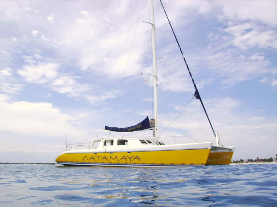 From Puerto Aventuras: Share Catamaran Tour - Languages, access, and booking flexibility