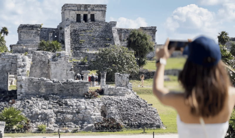 From Riviera Maya: Tulum, Cenote, & Akumal Turtle Swim Trip - Snorkeling beside sea turtles in Akumal