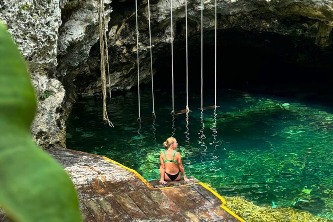 Full Day Tour to Tulum Cenote and Swim with Turtles in Akumal - Tulum: ruins above the Caribbean