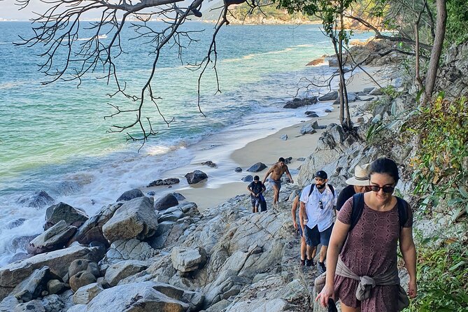 Full-Day Trail to 6 hidden Beaches, Colomitos & Snorkel - The first climb to Colomitos Beach