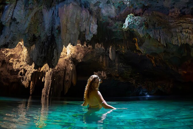 Hidden Cenote Swim: Snorkeling, Sea Turtles and Beachside Lunch - An underground start at a Maya cenote