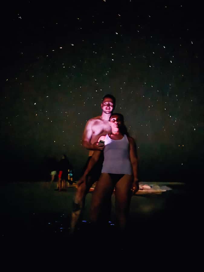 Holbox: Bioluminescence by Kayak and Stargazing. - The 15 to 20 minute paddle toward the sandbanks