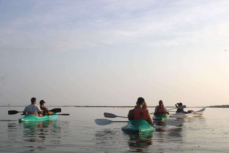 Holbox: Guided Sunrise/Sunset Kayak Tour by Mangrove Reserve - The 10-minute golf-cart ride