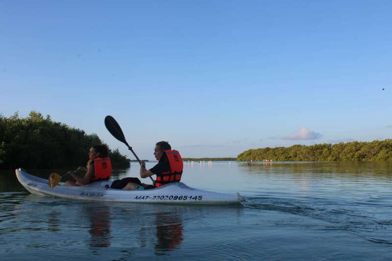 Holbox: Guided Sunrise/Sunset Kayak Tour by Mangrove Reserve - Getting ready beside the reserve