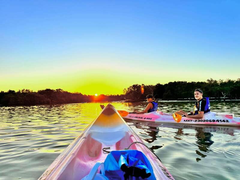 Holbox: Sunrise & Mangrove Kayak Tour - Entering the Kuká River and Yum Balam
