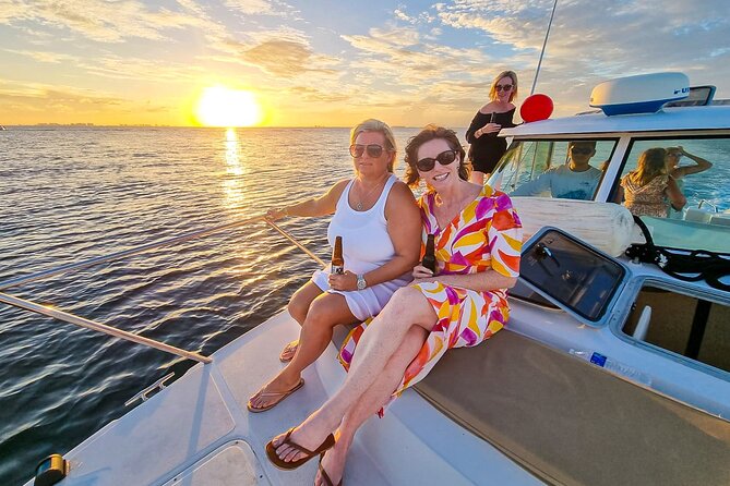Isla Mujeres, Cancún Private Sunset Trip - Sunset from the boat, with North Beach as an option