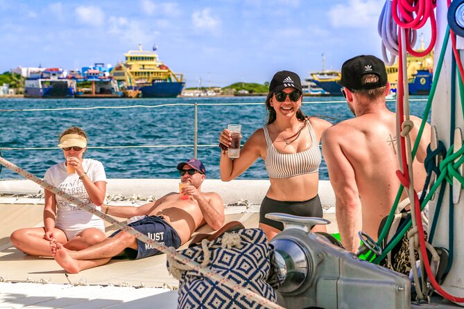 Isla Mujeres Catamaran Tour with Open Bar, Lunch and Snorkeling - Isla Mujeres town and the short free-time window