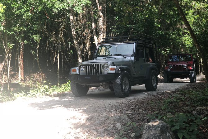 Jungle Jeep Adventure to Mayan Caves, Cenote and Snorkel - Cenote Aerolito de Paraiso and the cave stop