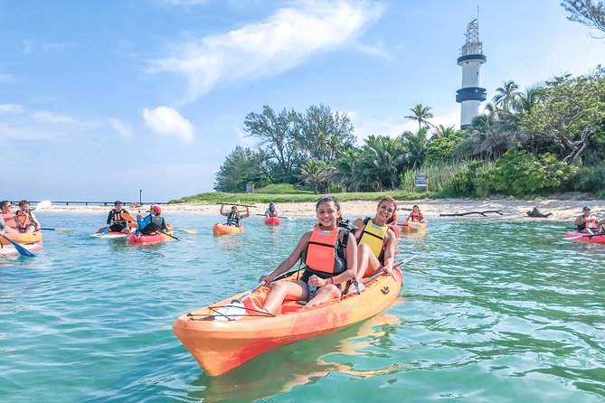 Kayaking on the Island of Sacrifices - Paddling out from Costa de Oro at 8:00 am